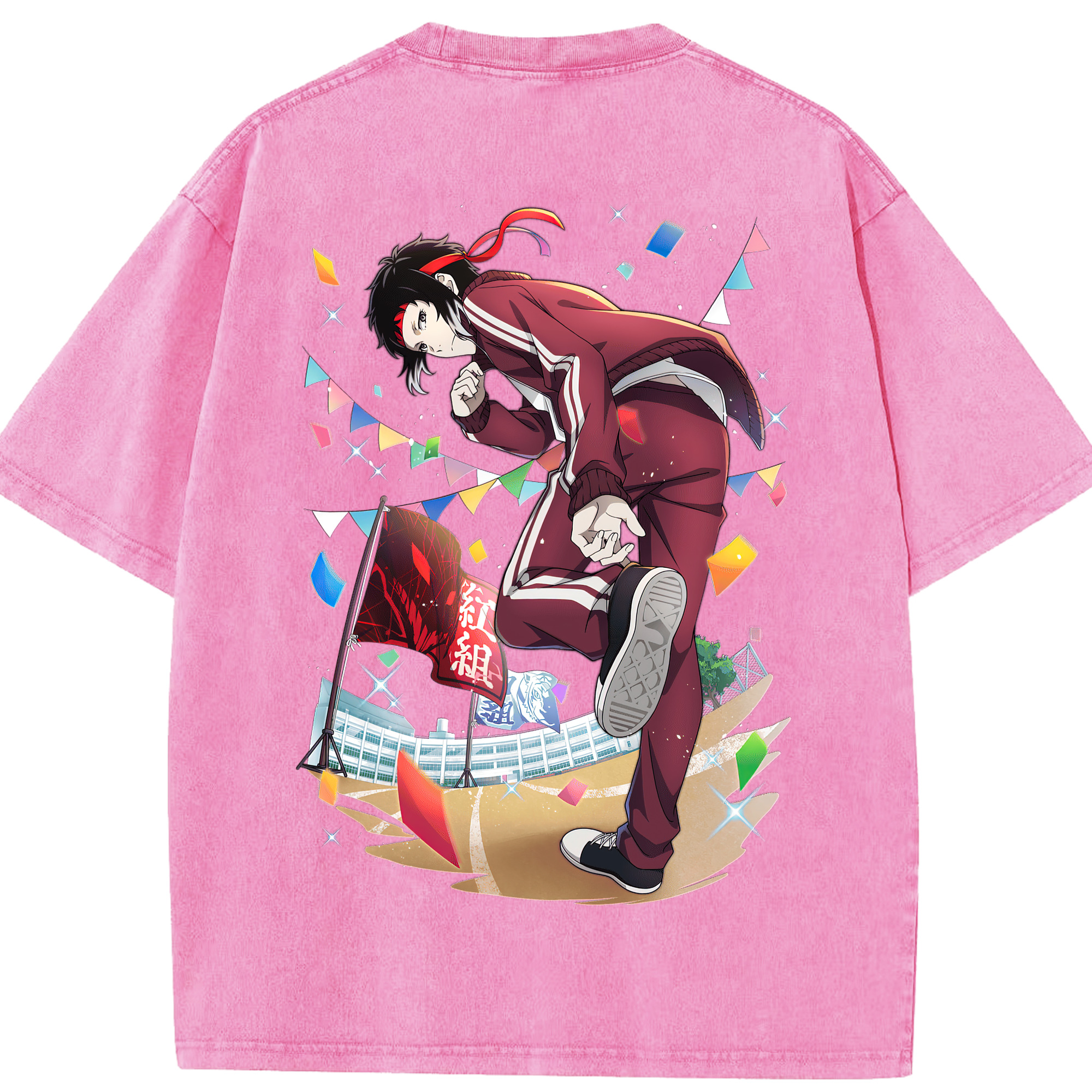 （画像用） 文豪ストレイドッグス Bungo Stray Dogs 綿100% ヴィンテージ風 半袖Tシャツ（背面プリント）